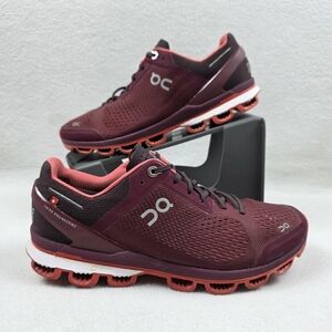 On Cloud Cloudsurfer Running Shoes Women's Size 8.5 Mulberry Red Lightweight